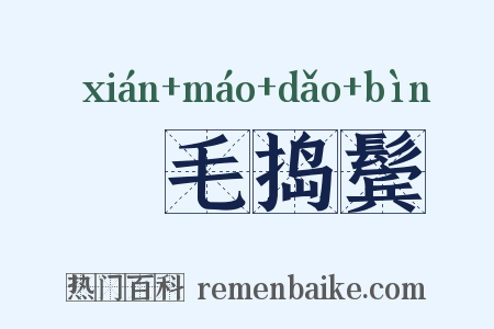 挦毛捣鬓是什么意思的图片